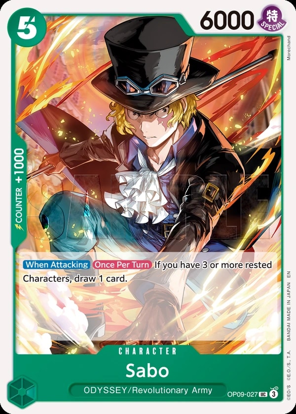 Sabo (027) (Reprint) One Piece card