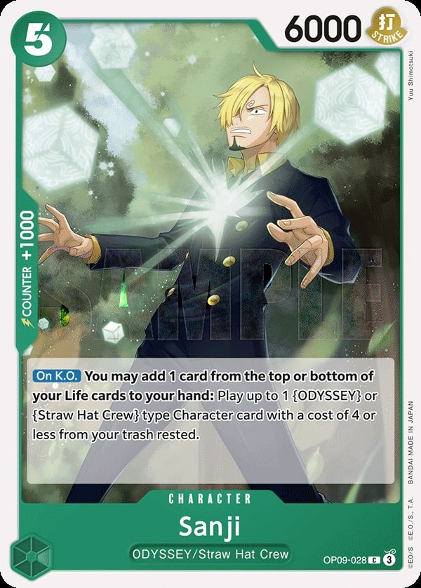 Sanji (OP09-028) — Common One Piece card