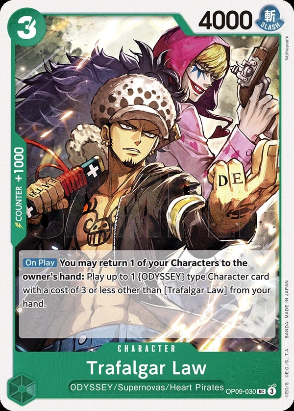 Trafalgar Law (OP09-030) — Uncommon One Piece card