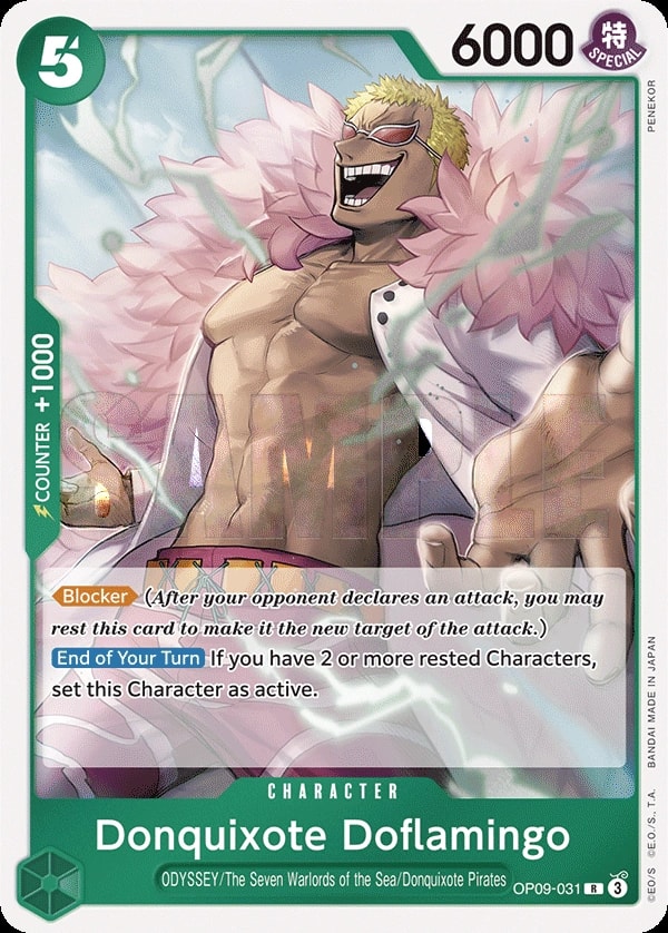 Donquixote Doflamingo (OP09-031) — Rare One Piece card