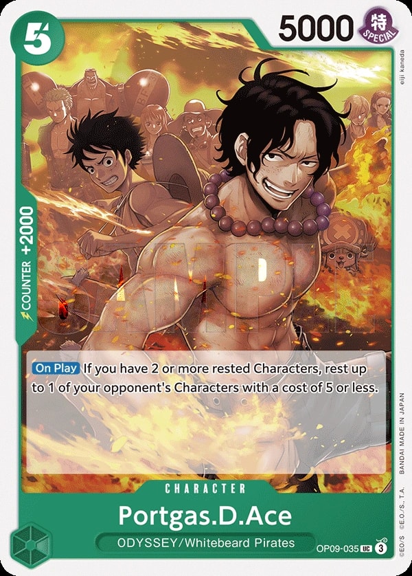 Portgas.D.Ace (OP09-035) — Uncommon One Piece card