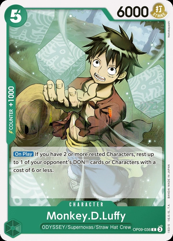 Monkey.D.Luffy (OP09-036) — Common One Piece card