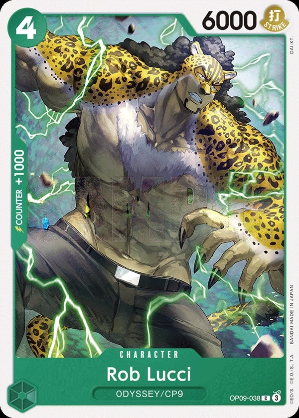 Rob Lucci (OP09-038) — Common One Piece card