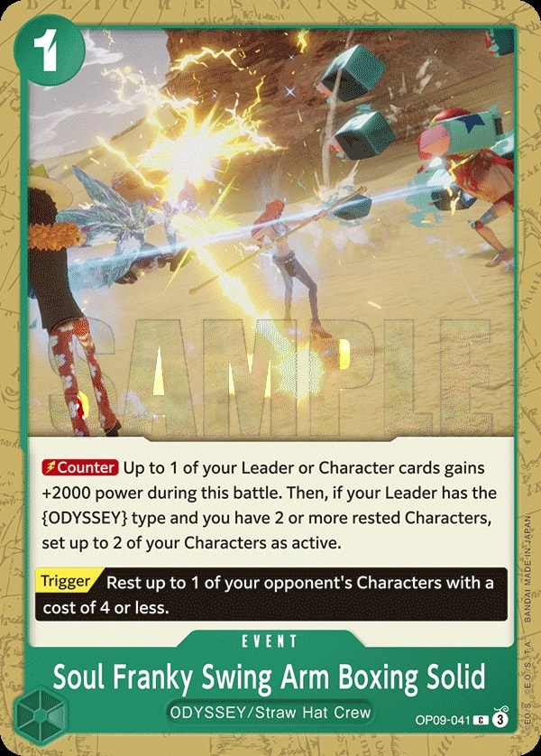Soul Franky Swing Arm Boxing Solid (OP09-041) — Common One Piece card