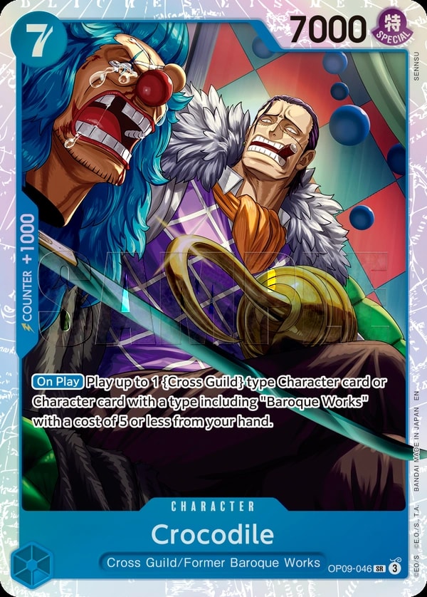 Crocodile (046) (Reprint) One Piece card