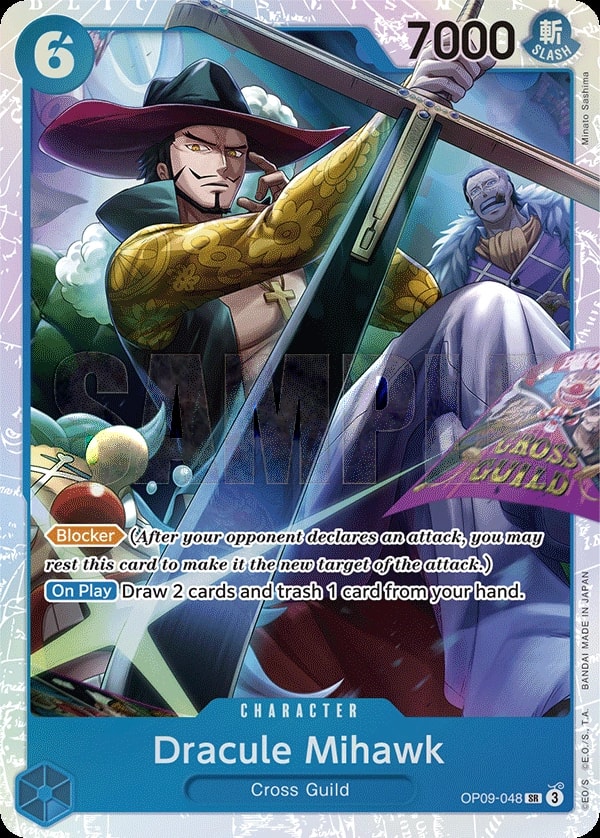 Dracule Mihawk OP09-048 One Piece card