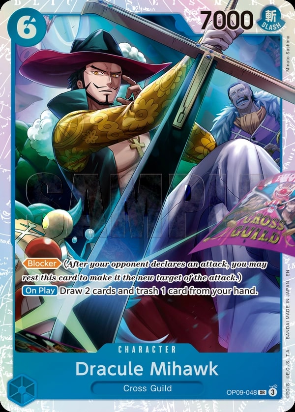 Dracule Mihawk (048) (Reprint) One Piece card
