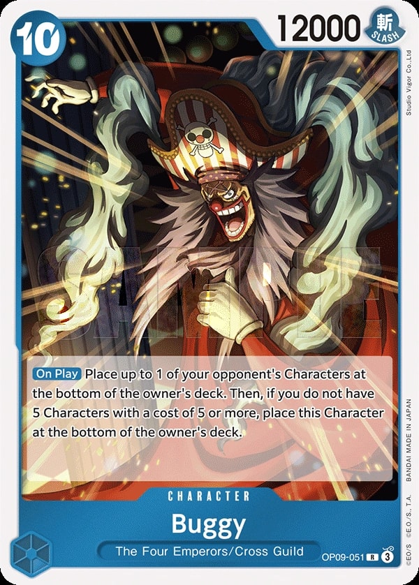 Buggy OP09-051 One Piece card