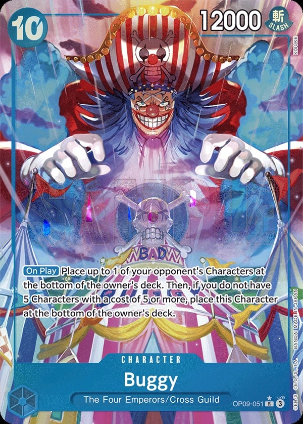 Buggy (051) (Alternate Art) One Piece card