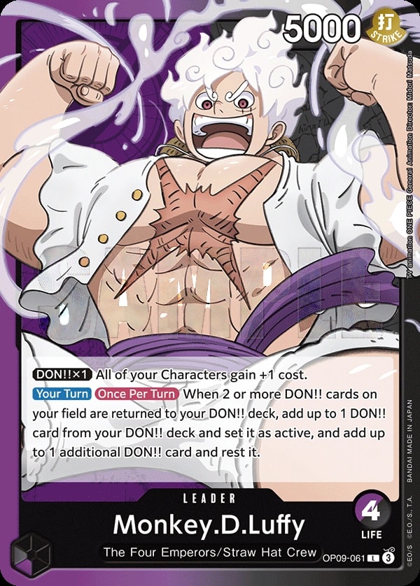 Monkey.D.Luffy OP09-061 One Piece leader card