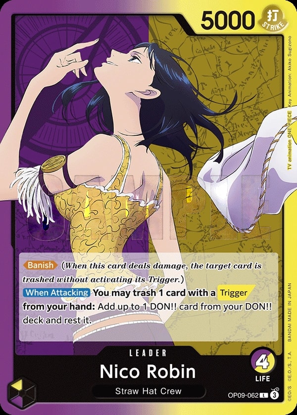 Nico Robin OP09-062 One Piece leader card