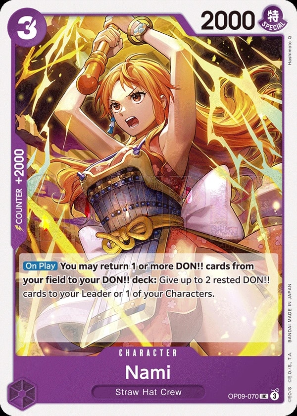 Nami (OP09-070) — Uncommon One Piece card