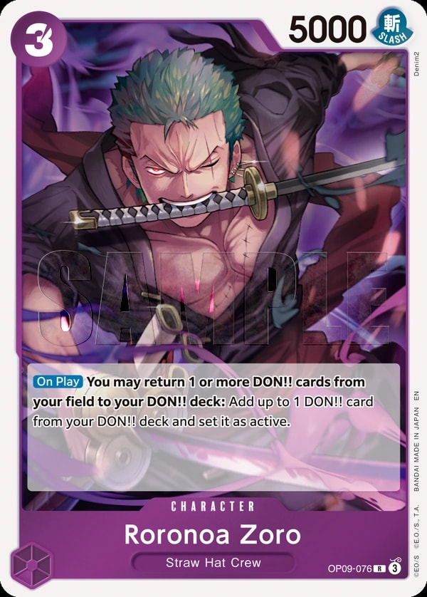 Roronoa Zoro (076) One Piece card