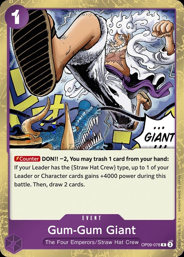 Gum-Gum Giant (078) One Piece card