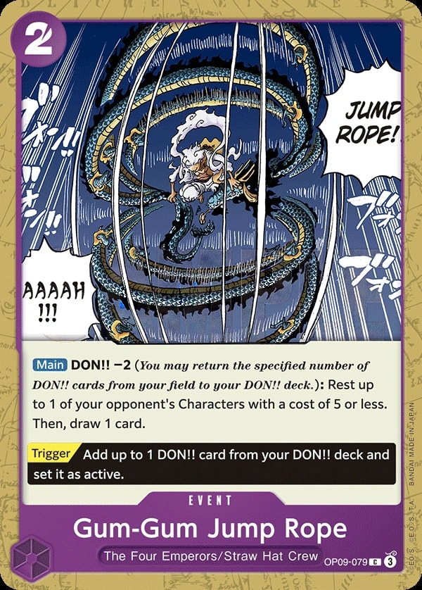 Gum-Gum Jump Rope (OP09-079) — Common One Piece card