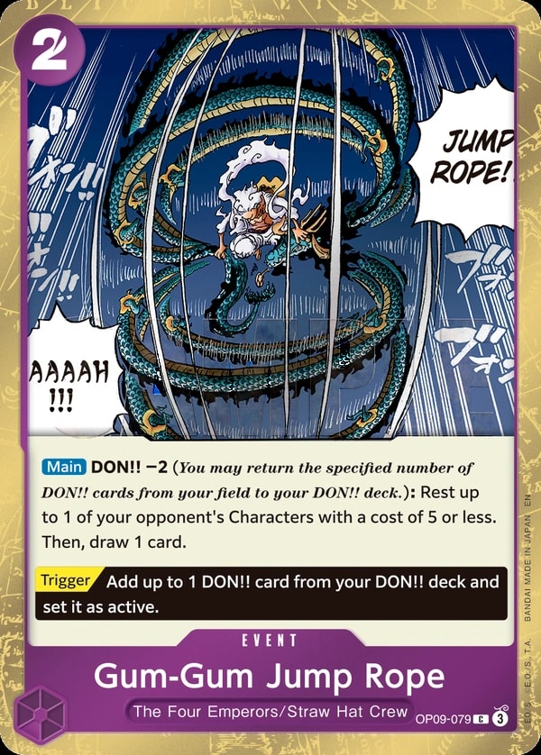 Gum-Gum Jump Rope (079) (Pirate Foil) One Piece card