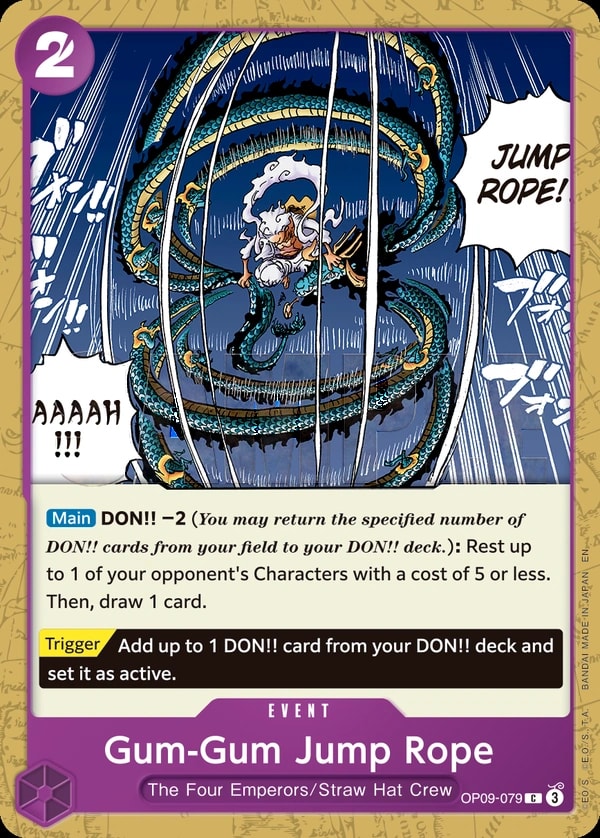 Gum-Gum Jump Rope (079) (Reprint) One Piece card