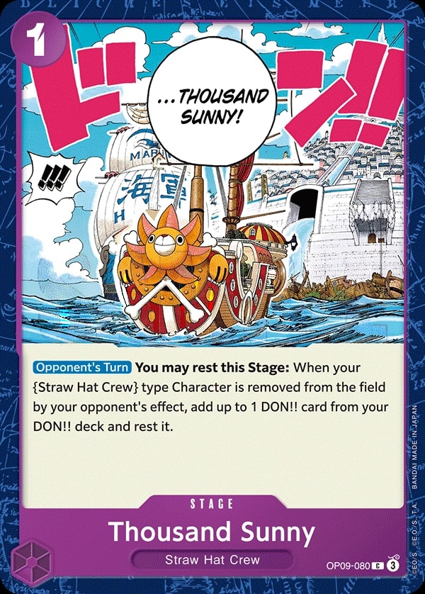 Thousand Sunny (OP09-080) — Common One Piece card