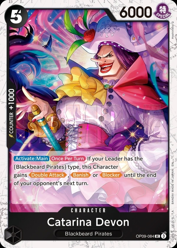 Catarina Devon (084) (Pirate Foil) One Piece card