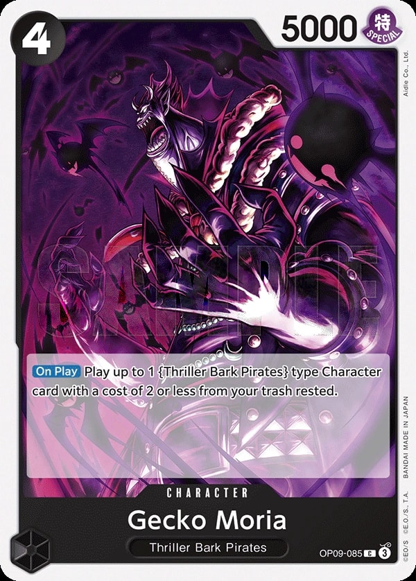 Gecko Moria (OP09-085) — Common One Piece card