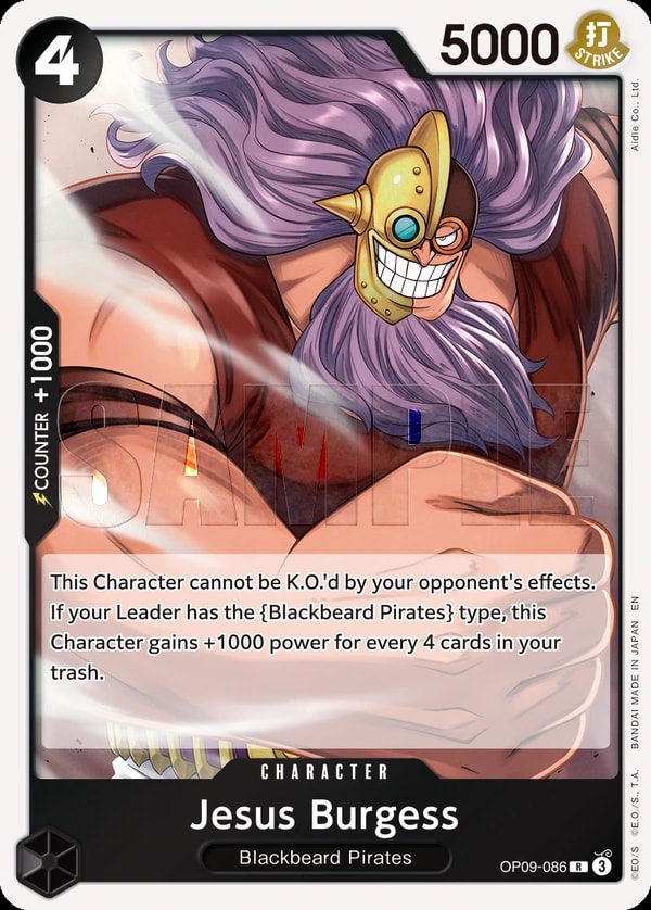 Jesus Burgess (086) (Reprint) One Piece card