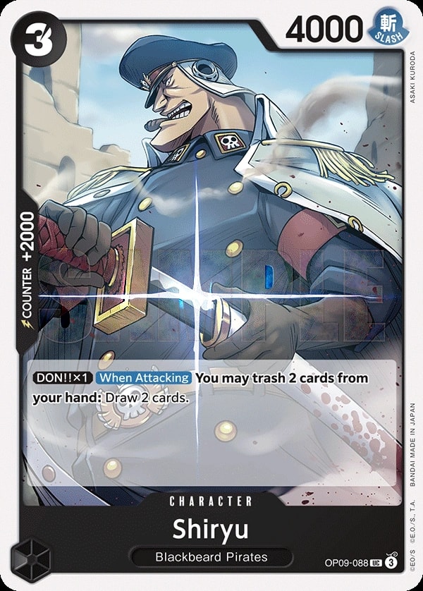Shiryu (OP09-088) — Uncommon One Piece card