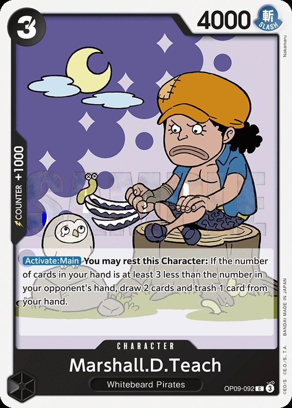 Marshall.D.Teach (OP09-092) — Common One Piece card