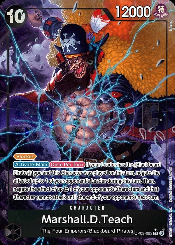 Marshall.D.Teach (093) (Alternate Art) One Piece card
