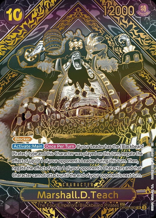 Marshall.D.Teach (093) (SP) One Piece card