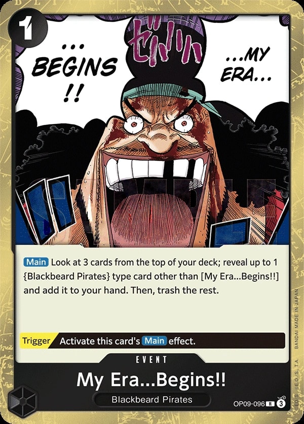 My Era...Begins!! (OP09-096) — Rare One Piece card