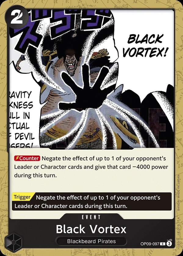 Black Vortex (OP09-097) — Common One Piece card