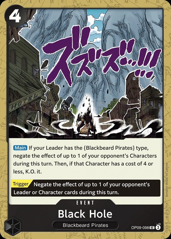 Black Hole (OP09-098) — Uncommon One Piece card