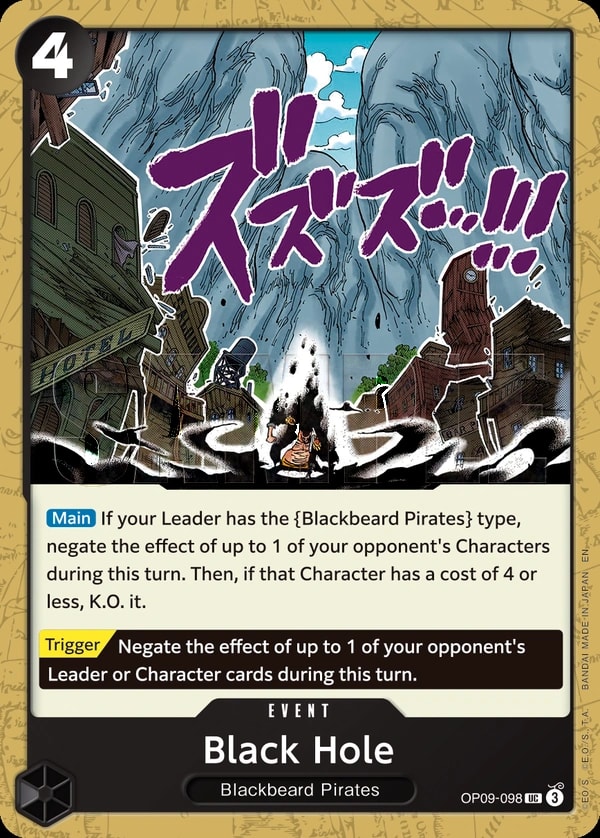 Black Hole (098) (Reprint) One Piece card