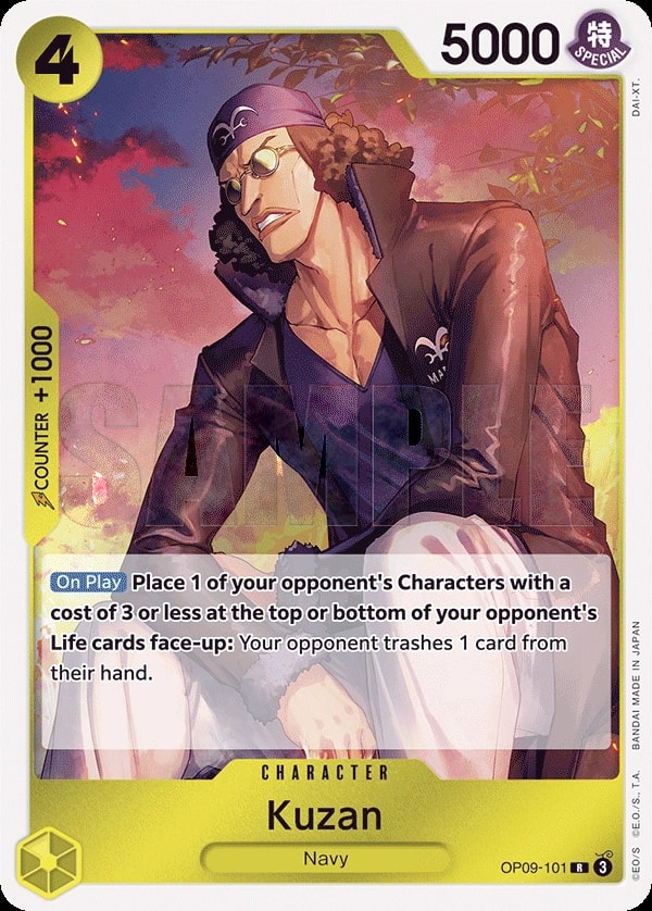 Kuzan (OP09-101) — Rare One Piece card