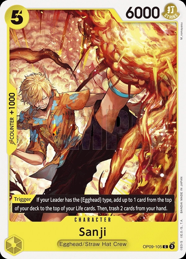 Sanji (OP09-105) — Common One Piece card