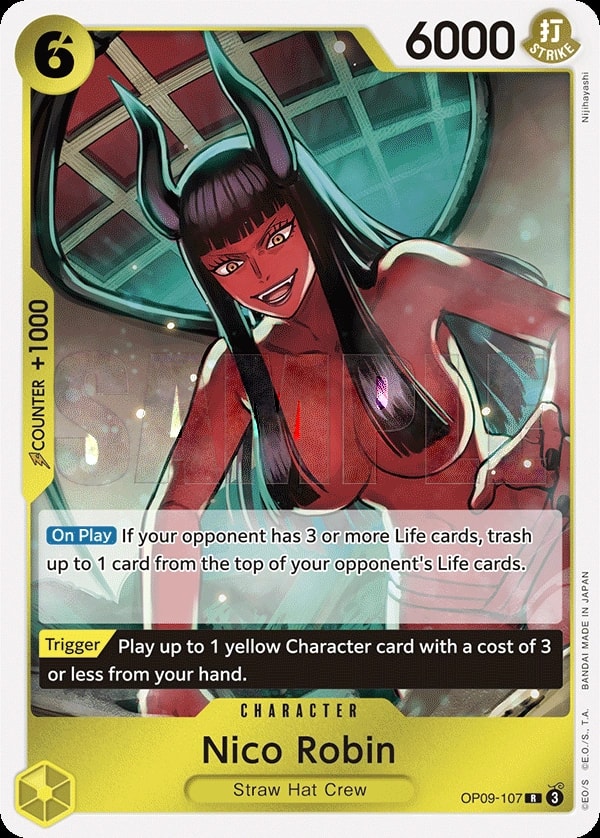 Nico Robin (OP09-107) — Rare One Piece card