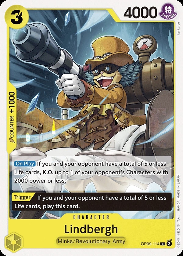 Lindbergh (OP09-114) — Common One Piece card