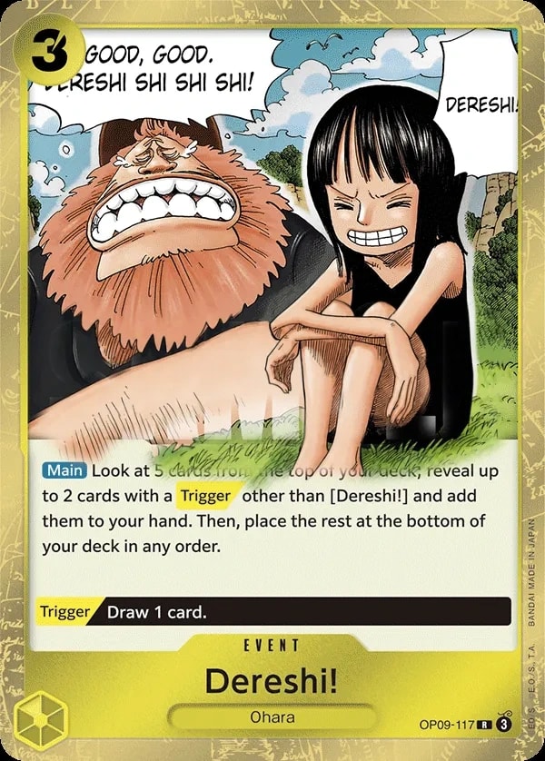 Dereshi! (OP09-117) — Rare One Piece card