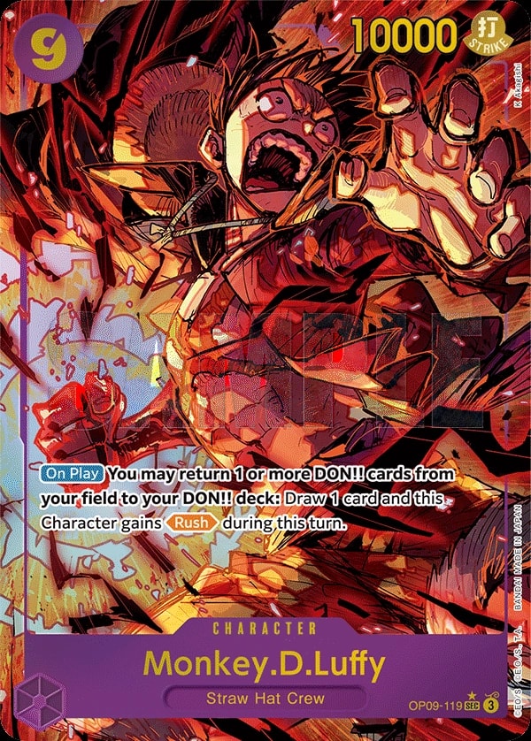 Monkey.D.Luffy (119) (Alternate Art) One Piece card