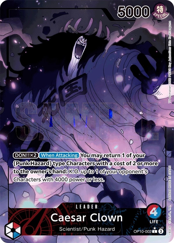 Caesar Clown (002) (Parallel) One Piece card