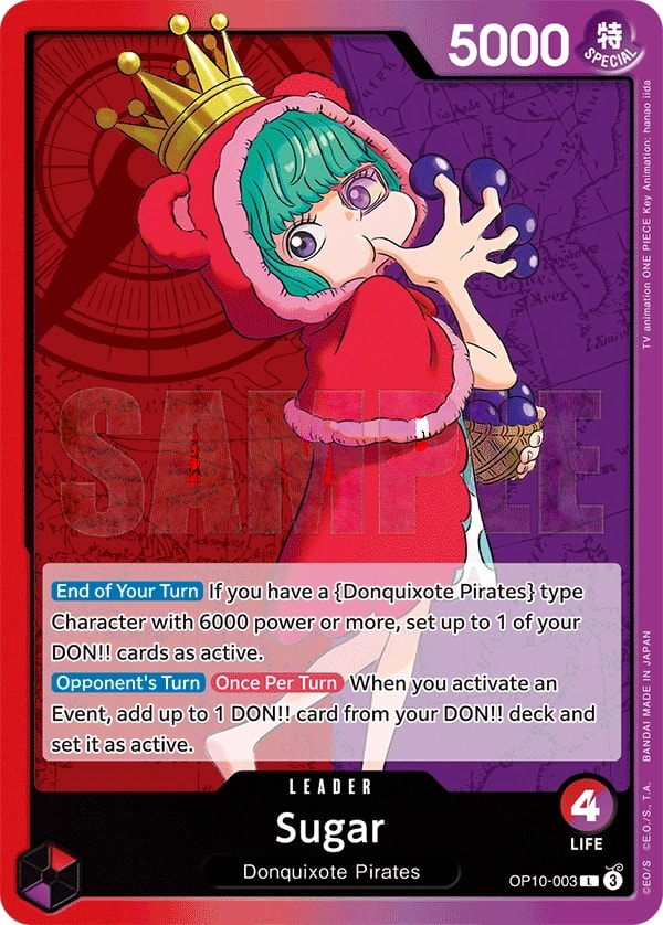 Sugar OP10-003 One Piece leader card