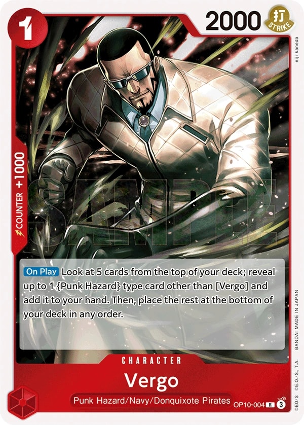 Vergo (OP10-004) — Rare One Piece card