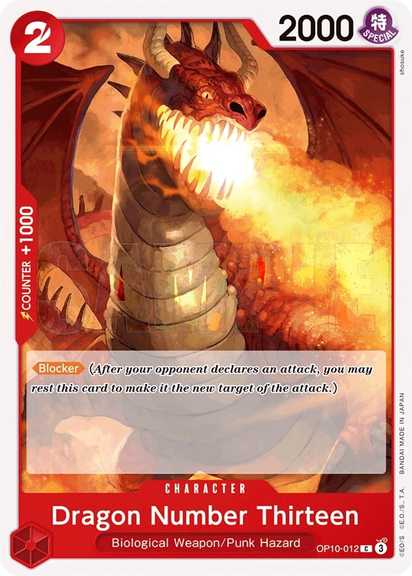 Dragon Number Thirteen (OP10-012) — Common One Piece card