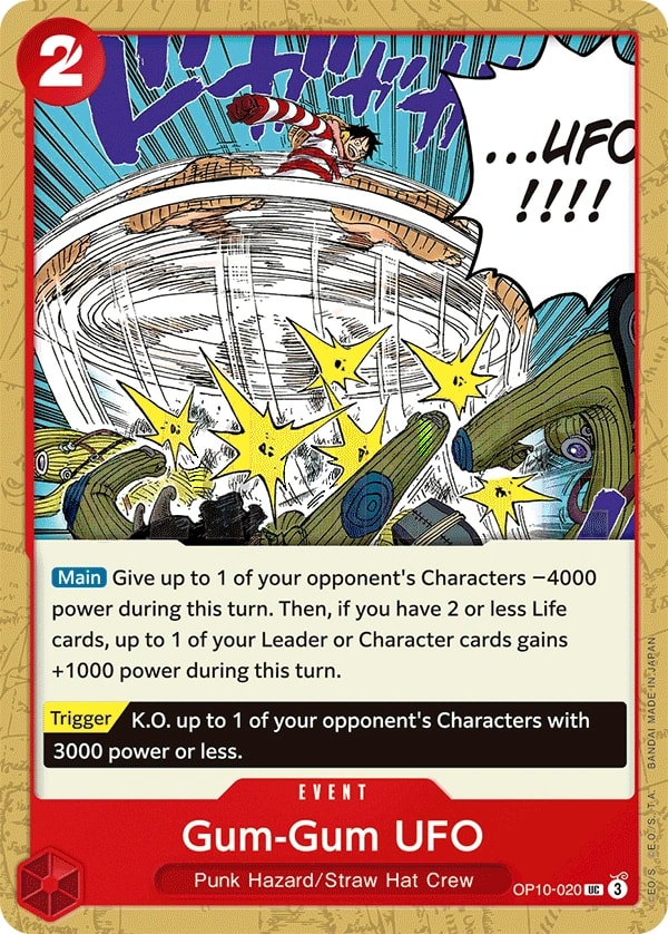 Gum-Gum UFO (OP10-020) — Uncommon One Piece card