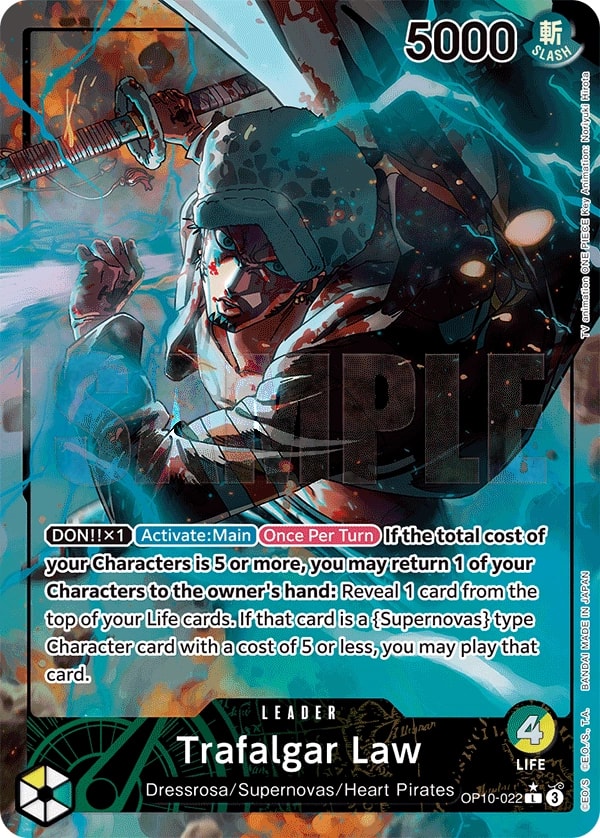 Trafalgar Law (022) (Parallel) One Piece card
