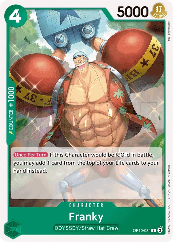 Franky (OP10-034) — Common One Piece card