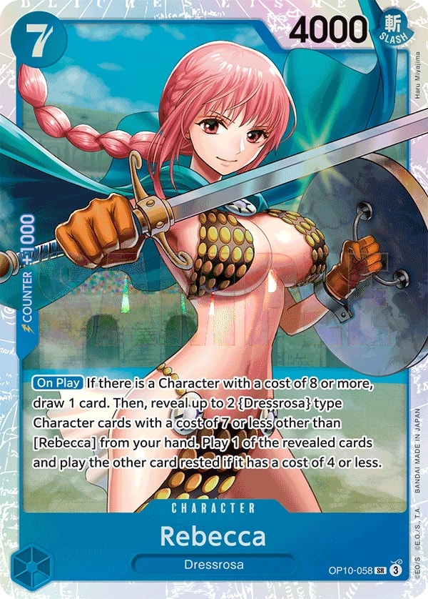 Rebecca OP10-058 One Piece card