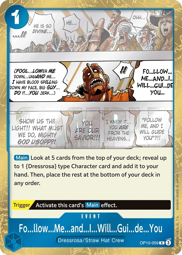 Fo...llow...Me...and...I...Will...Gui...de...You (OP10-059) — Rare One Piece card