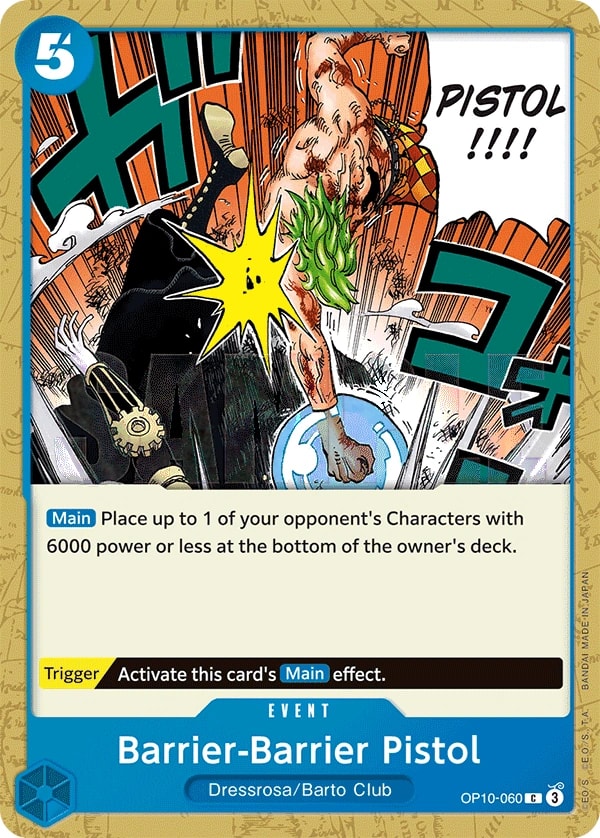 Barrier-Barrier Pistol (OP10-060) — Common One Piece card