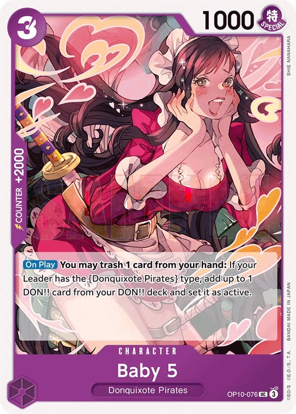 Baby 5 (OP10-076) — Uncommon One Piece card